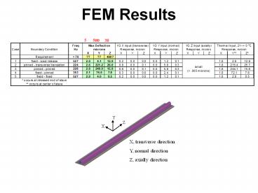 FEM Results