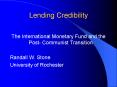Lending Credibility PowerPoint PPT Presentation
