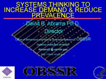 David B. Abrams Ph.D.