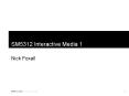 SM5312 Interactive Media 1 PowerPoint PPT Presentation