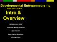 Developmental Entrepreneurship PowerPoint PPT Presentation