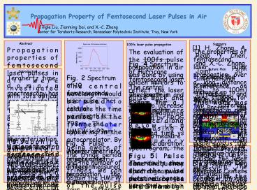 10fs laser pulse propagation in air