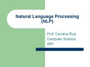 Natural Language Processing (NLP)