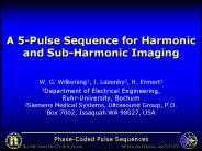A 5-Pulse Sequence for Harmonic and Sub-Harmonic Imaging