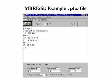 MBREdit: Example 'pho file