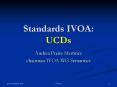 Standards IVOA: UCDs PowerPoint PPT Presentation