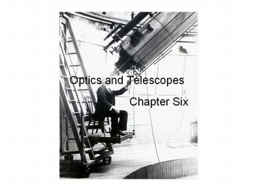 Optics and Telescopes