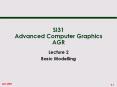 SI31 Advanced Computer Graphics AGR PowerPoint PPT Presentation