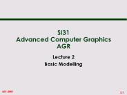 SI31 Advanced Computer Graphics AGR