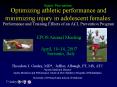 Optimizing athletic performance and minimizing injury in adolescent females: Performance and Trainin PowerPoint PPT Presentation