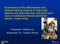 Examination of the effectiveness of a balance training program in improving balance and reducing low PowerPoint PPT Presentation