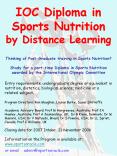 IOC Diploma in Sports Nutrition by Distance Learning PowerPoint PPT Presentation