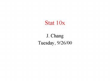 Stat 10x