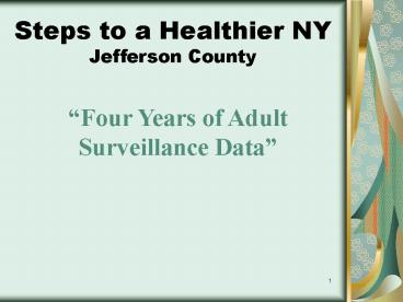 Steps to a Healthier NY Jefferson County