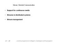 Support for continuous media