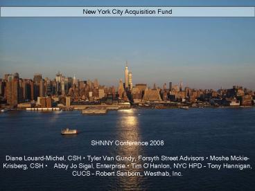 New York City Acquisition Fund
