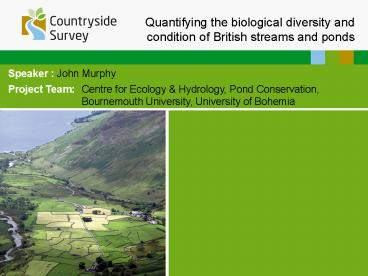 Speaker : John Murphy