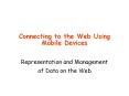 Connecting to the Web Using Mobile Devices PowerPoint PPT Presentation