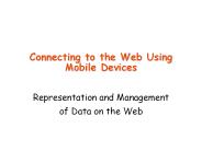 Connecting to the Web Using Mobile Devices