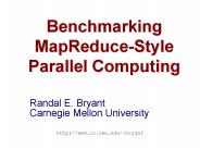 Benchmarking MapReduce-Style Parallel Computing