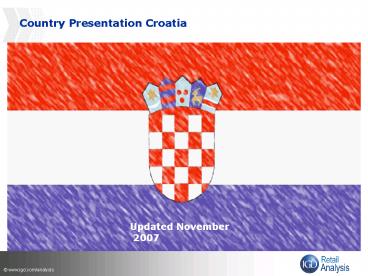 Country Presentation Croatia