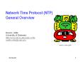 Network Time Protocol (NTP) General Overview PowerPoint PPT Presentation