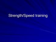 StrengthSpeed training