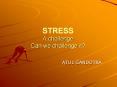 STRESS A challenge Can we challenge it PowerPoint PPT Presentation
