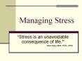 Managing%20Stress PowerPoint PPT Presentation
