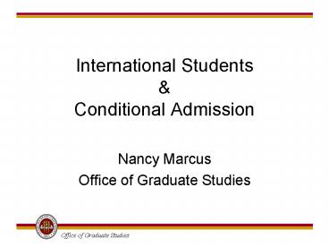International Students