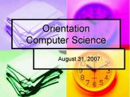 Orientation Computer Science