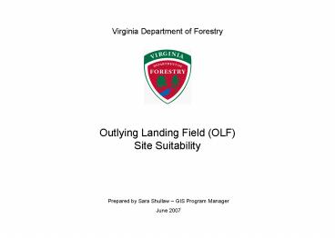 Virginia Department of Forestry