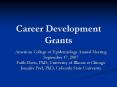 Career Development Grants PowerPoint PPT Presentation