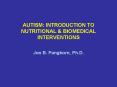 AUTISM: INTRODUCTION TO NUTRITIONAL PowerPoint PPT Presentation