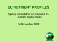 EU NUTRIENT PROFILES PowerPoint PPT Presentation