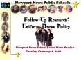 Newport News Public Schools Communities Committed to Learning PowerPoint PPT Presentation