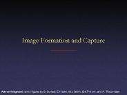 Image Formation and Capture