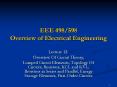 EEE 498/598 Overview of Electrical Engineering PowerPoint PPT Presentation