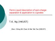 Fermi-Liquid description of spin-charge separation
