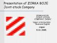 Presentation of ZORKA BOJE Joint-stock Company PowerPoint PPT Presentation