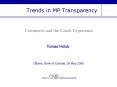 Trends in MP Transparency PowerPoint PPT Presentation