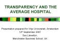 TRANSPARENCY AND THE AVERAGE HOSPITAL PowerPoint PPT Presentation