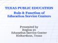 TEXAS PUBLIC EDUCATION Role PowerPoint PPT Presentation