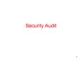 Security Audit PowerPoint PPT Presentation