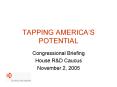 TAPPING AMERICA PowerPoint PPT Presentation