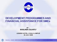 DEVELOPMENT PROGRAMMES AND