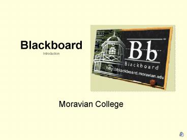 Blackboard Introduction