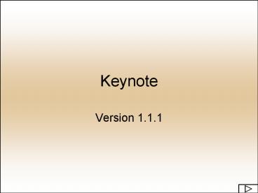 Keynote