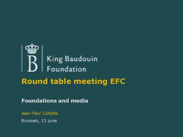 Round table meeting EFC