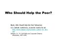 Who Should Help the Poor? PowerPoint PPT Presentation